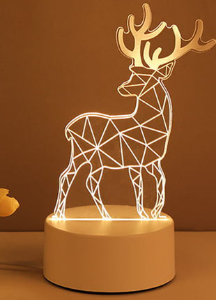 Romantic 3D LED Lamp – Room & Holiday Decoration