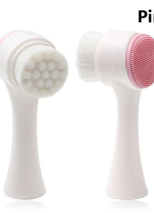 Rechargeable Silicone Facial Cleansing Brush – Double-Sided Skin Care Tool