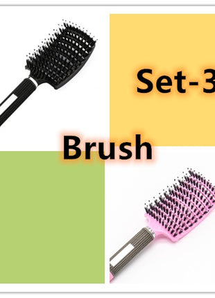 Hairbrush Anti Klit Brushy Haarborstel Women Detangler Hair Brush Bristle Nylon Scalp Massage  Teaser Hair Brush Comb
