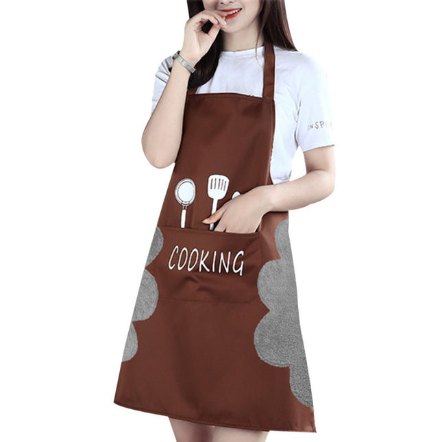 Adjustable Cotton Apron for Home Kitchen Use