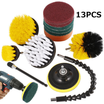 Clean Kitchen Floor, Multifunctional Electric Drill Brush For Automobile