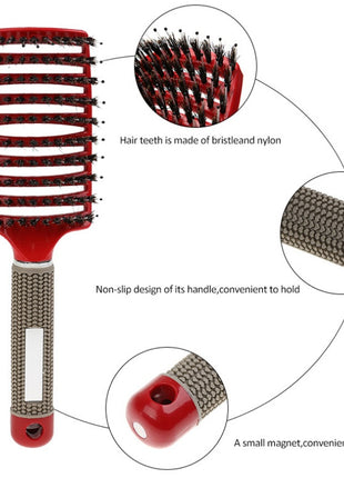 Hairbrush Anti Klit Brushy Haarborstel Women Detangler Hair Brush Bristle Nylon Scalp Massage  Teaser Hair Brush Comb