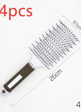 Hairbrush Anti Klit Brushy Haarborstel Women Detangler Hair Brush Bristle Nylon Scalp Massage  Teaser Hair Brush Comb