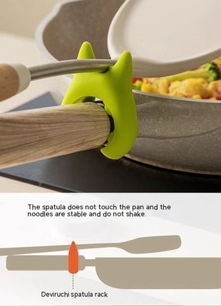 Multifunctional Spatula Holder Silicone Anti-overflow Spoon Holder Cooking Pot Anti-scalding Clip Kitchen Gadgets