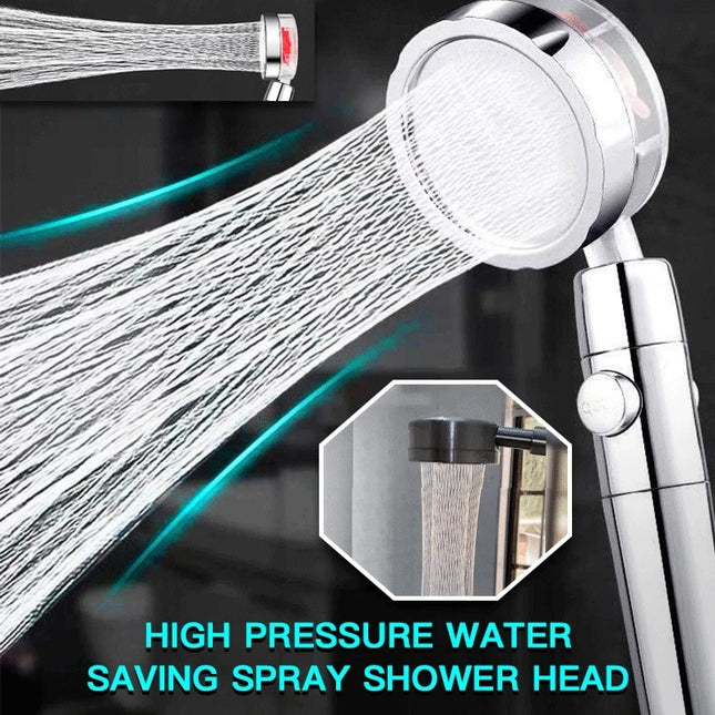 High Pressure Handheld Shower Head with Stop Button
