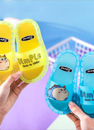 Children's Glowing Cartoon Dinosaur Slippers
