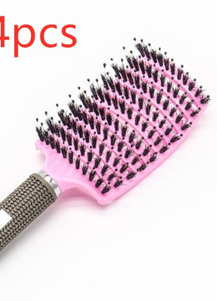Hairbrush Anti Klit Brushy Haarborstel Women Detangler Hair Brush Bristle Nylon Scalp Massage  Teaser Hair Brush Comb