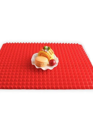 Non-Stick Silicone Pyramid Cooking Mat Baking Mat With Grid Versatile Oven BBQ Cooking Mat Heat-Resistant Mat Kitchen Tools Kitchen Gadgets