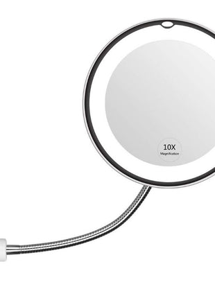 360 Swivel 10x Magnifying Bright LED Lighted Makeup Mirror