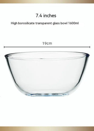 Transparent Glass Large Salad Bowl – Elegant & Versatile Dining