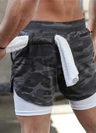 Men Workout Training Gym Fitness Shorts