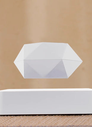 Magnetic Levitation Polygonal Wood Grain Potted Plant
