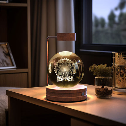 Cosmic Dinosaur Crystal Ball USB Night Light Lamp