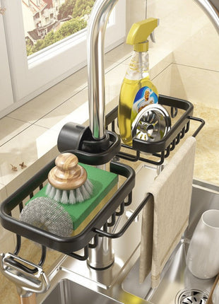 Luxury Space Aluminum Sink Organizer Rack