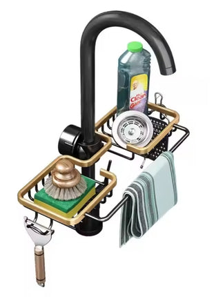 Luxury Space Aluminum Sink Organizer Rack