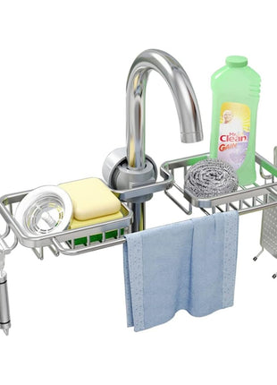 Luxury Space Aluminum Sink Organizer Rack