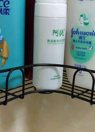 Punch-Free Wall Mount Tripod Shelf for Bathroom & Kitchen
