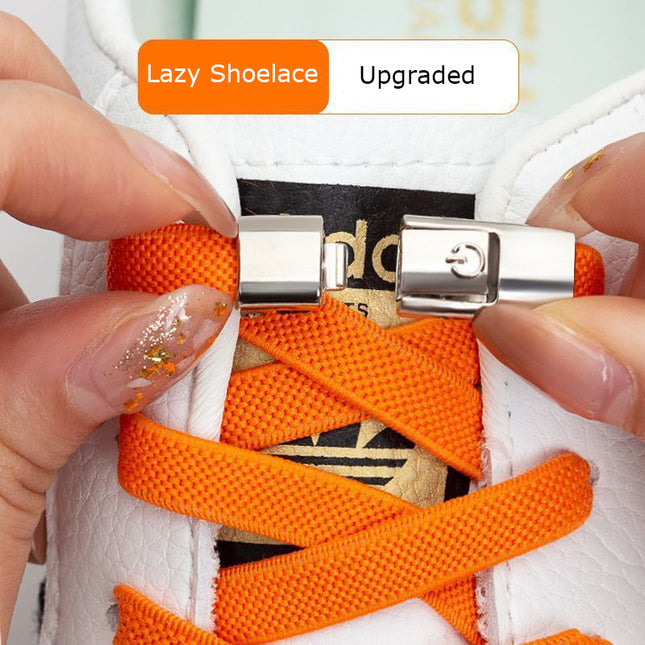 Elastic No-Tie Flat Shoelaces for Kids’ Sneakers