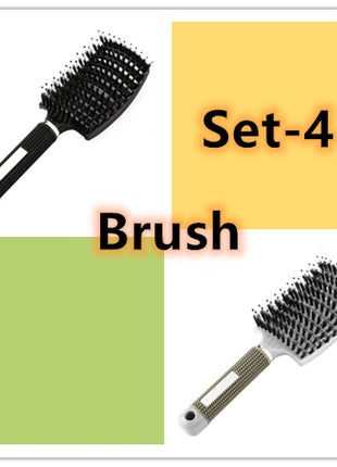 Hairbrush Anti Klit Brushy Haarborstel Women Detangler Hair Brush Bristle Nylon Scalp Massage  Teaser Hair Brush Comb