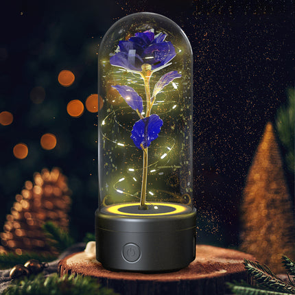 2-in-1 Rose LED Light and Bluetooth Speaker