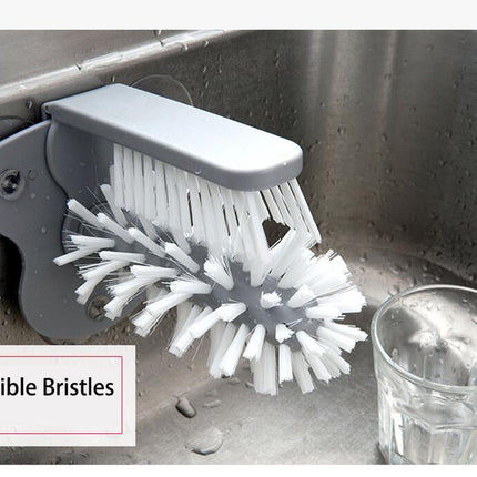 Creative suction wall lazy cup brush glass cleaning