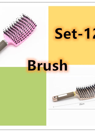 Hairbrush Anti Klit Brushy Haarborstel Women Detangler Hair Brush Bristle Nylon Scalp Massage  Teaser Hair Brush Comb