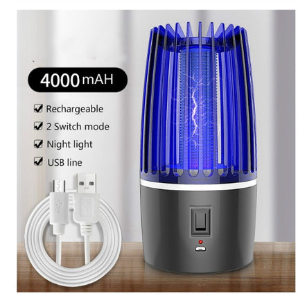 USB Rechargeable Mosquito Killer Lamp with LED Light