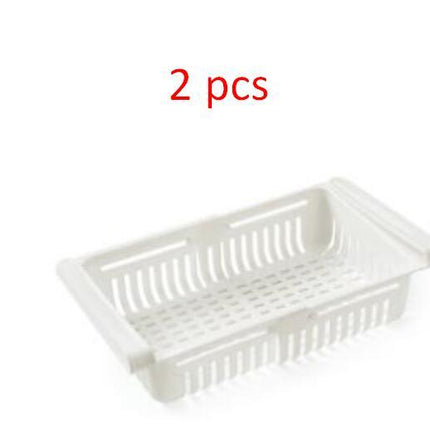 Refrigerator Storage Basket Stretchable Multifunction Kitchen Refrigerat