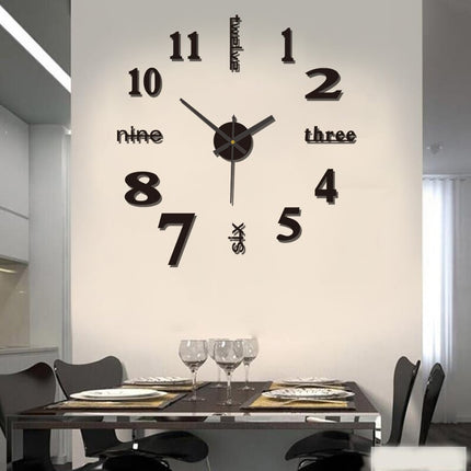 3D Wall Decal Decorative Clock — Premium Quality