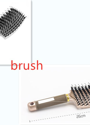 Hairbrush Anti Klit Brushy Haarborstel Women Detangler Hair Brush Bristle Nylon Scalp Massage  Teaser Hair Brush Comb