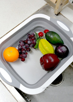 Folding Vegetable Board Household  Multifunctional Anvil Board Washing Basket
