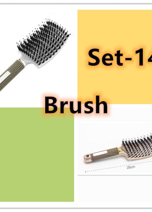 Hairbrush Anti Klit Brushy Haarborstel Women Detangler Hair Brush Bristle Nylon Scalp Massage  Teaser Hair Brush Comb