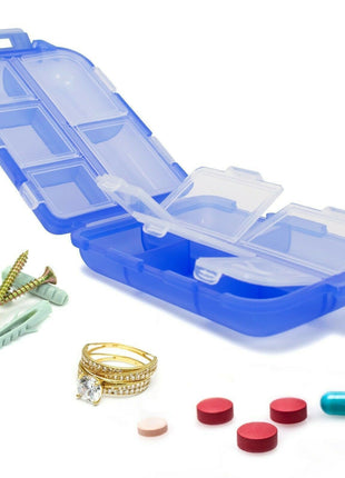 Travel Pill Case – 10-Compartment Vitamin & Medicine Storage Box