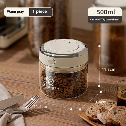 Vacuum Sealed Coffee Bean Storage Jar Container