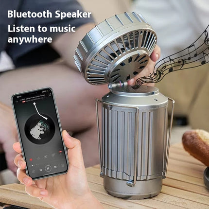 Solar Electric Fan Camping Lamp Portable — Premium Quality