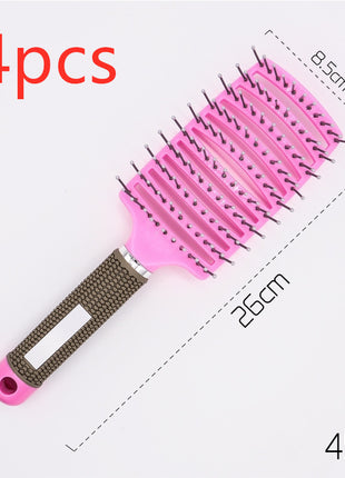 Hairbrush Anti Klit Brushy Haarborstel Women Detangler Hair Brush Bristle Nylon Scalp Massage  Teaser Hair Brush Comb