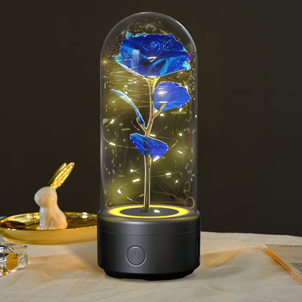 2-in-1 Rose LED Light and Bluetooth Speaker