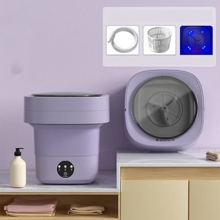 Mini Foldable Washing Machine – 6.5L Portable Washer & Spin Dryer