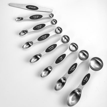 Stainless Steel Magnetic Double Head Measuring Spoon Set