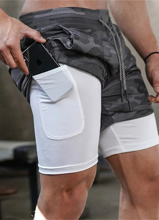 Men Workout Training Gym Fitness Shorts