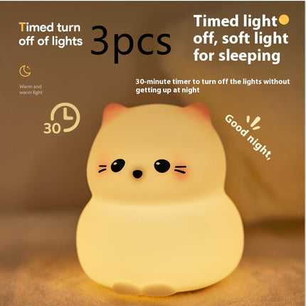 Colorful Timing Atmosphere Silicone Light - USB Rechargeable LED