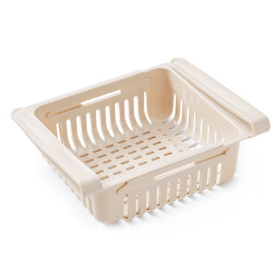 Refrigerator Storage Basket Stretchable Multifunction Kitchen Refrigerat