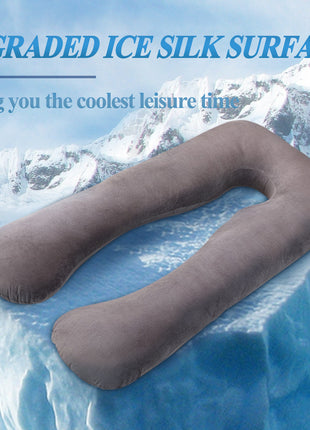 Summer Sleeping Support Pillow For Pregnant Women U Shape Maternity Pillows Pregnancy Ice Silk