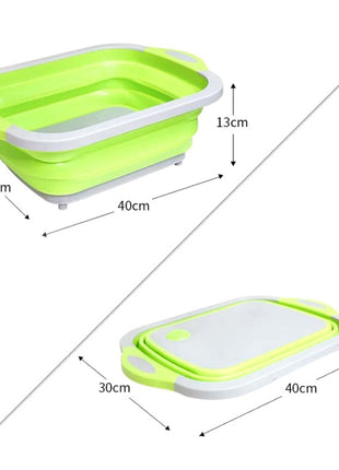 Folding Vegetable Board Household  Multifunctional Anvil Board Washing Basket