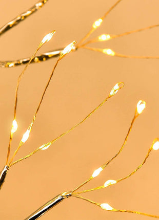 LED Bedroom Tree Shape String Copper Wire Lamp