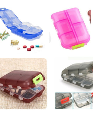Travel Pill Case – 10-Compartment Vitamin & Medicine Storage Box