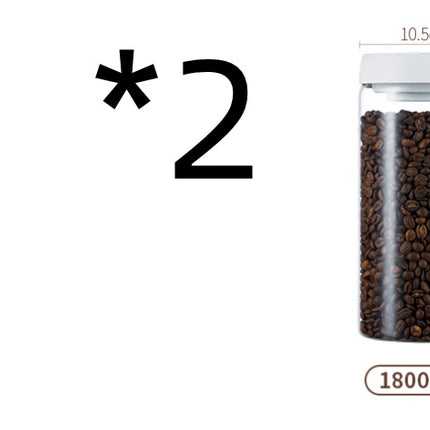 Glass Storage Jar for Coffee and Nuts Vacuum Sealed