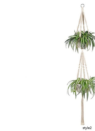 4 Pack - Macrame Hanging Baskets