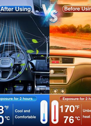 Foldable & UV Protection Car Windshield Sunshade