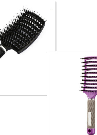 Hairbrush Anti Klit Brushy Haarborstel Women Detangler Hair Brush Bristle Nylon Scalp Massage  Teaser Hair Brush Comb